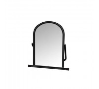 5МSО-02(чёрный муар) Зеркало примерочное напольное для обуви, 500Lх500Hx300Dмм, зеркальн. полотно 50