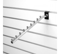 A021-400 Кронштейн наклонный прямой с 9-ю шариками, d=19мм, длина 400мм, хром