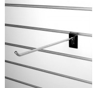 A127-400 Крючок, длина 400 мм, d=8мм, толщина пластины 2.5 мм, без наконечника, хром