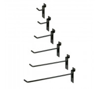 A289/4p black Крючок 50мм, d=4мм, без наконечника, черный