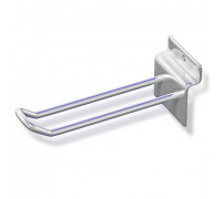 A300c Еврокрючок двойной, длина 100мм d=5mm хром