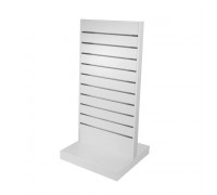 GI-600 Гондола I-образная напольная белая, 638*604*1334 мм, (МДФ/ ДСП), шаг паза100 мм