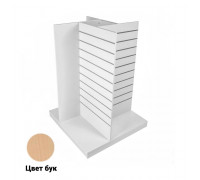 GX-600 Гондола X-образная напольная светлый бук, 918*918*1282 мм, ( МДФ/ ЛДСП),, шаг паза 100 мм