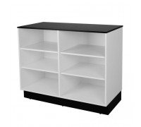 MD12-о Прилавок 970х1200х600 черный/белый без дверок
