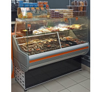 Среднетемпературная холодильная витрина Иней 4МП (0...+7С) прямое стекло 1000х830х1200 мм