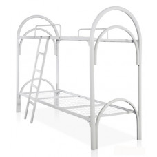 Кровать двухъярусная КМ2-51 с лестницей и 2 ограждениями