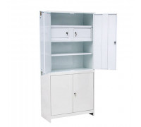 Шкаф 2-ух створчатый металл/металл ШММ-2-Т с трейзером
