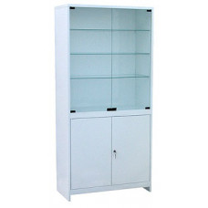 Шкаф ШМС-2 2-х створчатый стекло/металл