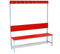 Скамья гардеробная с вешалкой и полкой под обувь 2000 ЛДСП