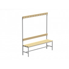 Скамья гардеробная с вешалкой С-1500 Липа