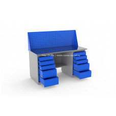 Верстак двухтумбовый ВС-1800/Т2/Т2 №822