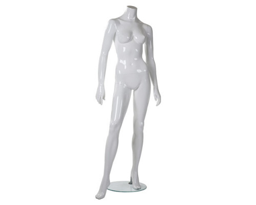 Smart headless Pose 30-01G Манекен женский без головы, белый глянец