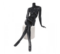 Smart headless Pose 33-02G Манекен женский без головы, черный глянец