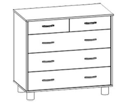 Комод 500 Виктория 500х450х1004мм