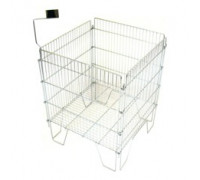 Корзина для распродаж WS044 41*41*78 см хром