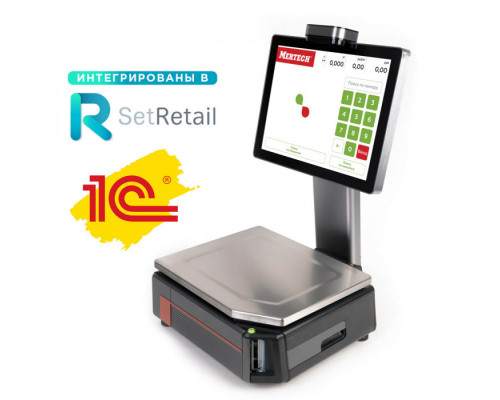 Весы с печатью этикеток M-ER 727 PM-15.2 (VISION-AI, 15, USB, Ethernet, Wi-Fi)