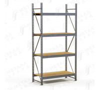 SGR-V-Zn-ДСП 1284-2.5 стеллаж оцинкованный до 500 кг на ярус ДСП полка
