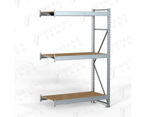 SGR-V-Zn-ДСП 1563-2.0 ДС стеллаж оцинкованный до 500 кг на ярус ДСП полка