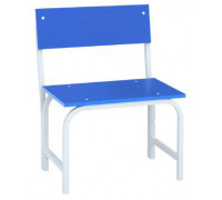 Скамья гардеробная со спинкой 1500 (ЛДСП) синий