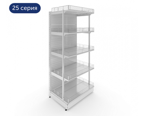 Стеллаж усиленный с дополнительной стойкой