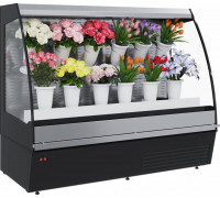 Холодильная горка для цветов Carboma F16-08 VM 1,0-2 0020 FLORA (9005 )
