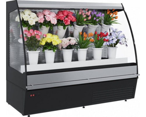 Холодильная горка для цветов Carboma F16-08 VM 1,9-2 0020 FLORA (цвет по схеме, фронт стандартный цвет)
