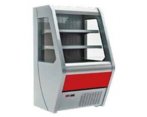 Холодильная горка гастрономическая Carboma F13-07 VM 1,0-2 0020 стеклопакет (Carboma 1260/700 ВХСп-1,0) (цвет по схеме)