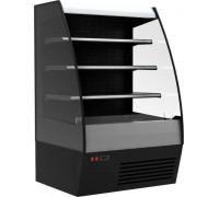 Холодильная горка гастрономическая Carboma F16-08 VM 1,9-2 0200 тонир.cтеклопакет (Carboma 1600/875 ВХСп-1,9) (9005 цвет черный)