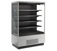 Холодильная горка гастрономическая Carboma FC20-07 VM 1,3-2 версия 2.0 ночная шторка (9006-9005)