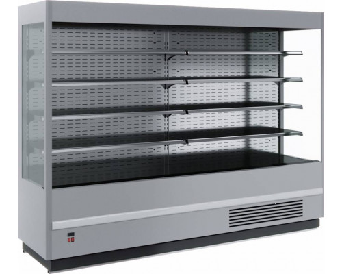 Холодильная горка гастрономическая Carboma FC20-07 VM 1,9-2 (Carboma Cube 1930/710 ВХСп-1,9, Паттерн, 0107 Ольха)