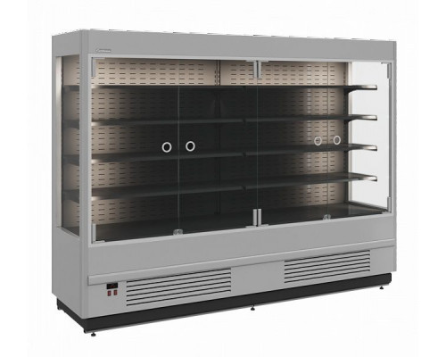 Холодильная горка гастрономическая Carboma FC20-07 VM 2,5-1 Light (фронт X0, цвет по схеме, фронт стандартный цвет)