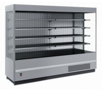 Холодильная горка гастрономическая Carboma FC20-07 VM 2,5-2 (Carboma Cube 1930/710 ВХСп-2,5, цвет по схеме, фронт стандартный цвет)