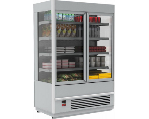 Холодильная горка мясная Carboma FC20-07 VV 1,9-1 Standart (фронт X5) (9006-9005 цвет серо-черный)