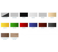 Холодильная горка универсальная Carboma FC20-07 VV 0,7-1 0030 Standart фронт X1 бок металл с зеркалом версия 2.0 (9006-9005)