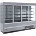 Холодильная горка универсальная Carboma FC20-07 VV 2,5-1 Standart (фронт X5, цвет по схеме, фронт стандартный цвет)