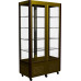 Шкаф кондитерский Carboma D4 VM 800-1 (R800C Сarboma Люкс) (0109-0102 (коричн-золот) 4 дв,стекл полк)
