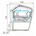 Витрина для мороженого Carboma I60 VL 0,8-1 0430 настольная