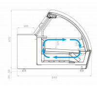 Витрина для мороженого Carboma JOY 2 I83 VL 0,8-1 (0430)
