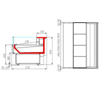Витрина для рыбы Carboma GC110 SP 1,5-2 (ВХСл-1,5 Carboma CG 110, 1006 дуб)