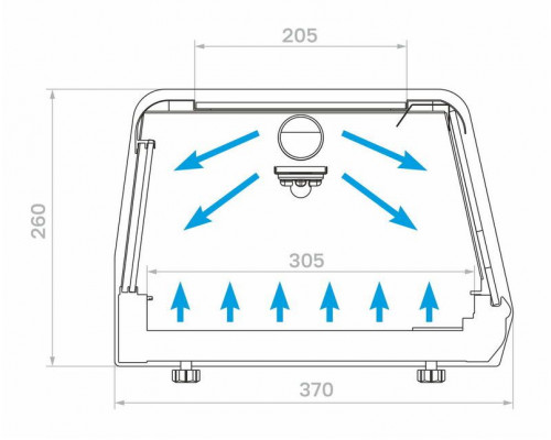 Витрина для суши Carboma AC38 SM 1,0-1 Sushi