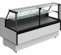Витрина холодильная Carboma GC85 SM 1,8-1 с боковинами, 9006-9005