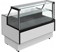 Витрина холодильная Carboma GC95 VM 1,25-1 версия 2.0 выдвижные поддоны, без боковин, 9006-9005