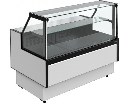 Витрина холодильная Carboma GC95 VM 1,25-1 версия 2.0 выдвижные поддоны, с боковинами, 9006-0430