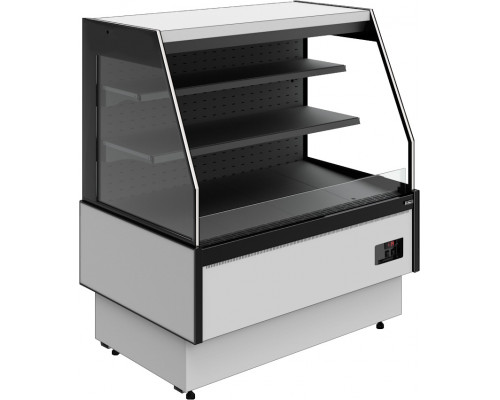 Витрина холодильная Carboma GC95 VM 1,25-2 версия 2.0 горка, без боковин, 9006-9005
