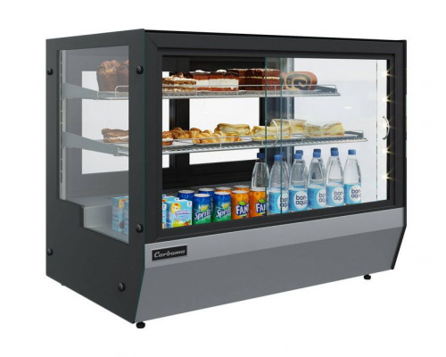 Витрина холодильная настольная Carboma AC59 VM 1,2-1 (слайдер, фронт стандартный цвет)