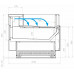 Витрина холодильная открытая Carboma GC110 SM 1,25-2 версия 2.0 с боковинами, 9006-0430