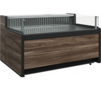 Витрина холодильная открытая Carboma GC111 SM 2,0-2 (1008 Темный дуб)