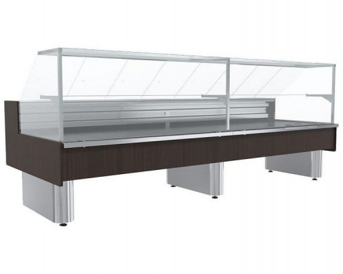 Витрина холодильная с выносным агрегатом Carboma GC110 SM 2,0-1-1(ВХС-2,0 Carboma GC110) (без боковин 1005 венге)