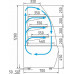 Витрина кондитерская Carboma K70 VV 1,3-1 Standart 9005-0430