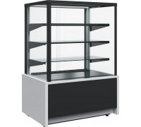 Витрина кондитерская Carboma KC70 VH 0,6-1 Light Chocolate 9006-9005 (ВХСв-0,6д Carboma Cube Техно для шоколада)